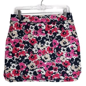 Jones New York Signature Jersey knit Skort  Floral Print Size S